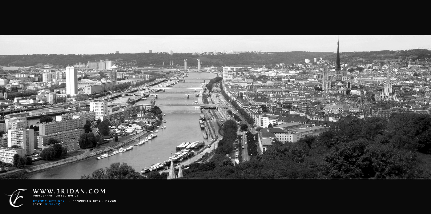 Stormy city day I - Rouen