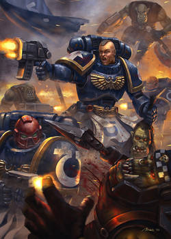 Space Marine vs Ork rs