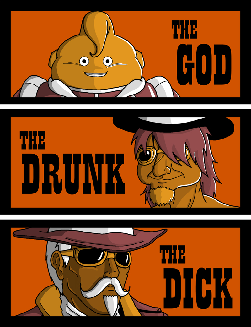 The God, the Drunk and the Dick by feadraug