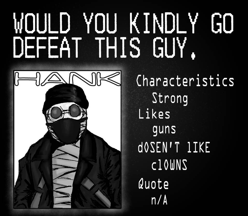 Gantz boss screen: Hank by SierraHotel1 on DeviantArt