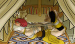 The Gold-Eyed Maiden in a Bind by AJadeShadow The Gold-Eyed Maiden in a Bind by AJadeShadow