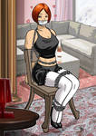 Take a Seat, Agent Firebrand by AJadeShadow Take a Seat, Agent Firebrand by AJadeShadow