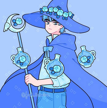 Blue Flower Wizard