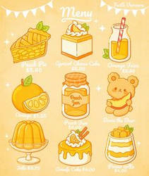 Boris The Bear's Orange Menu!