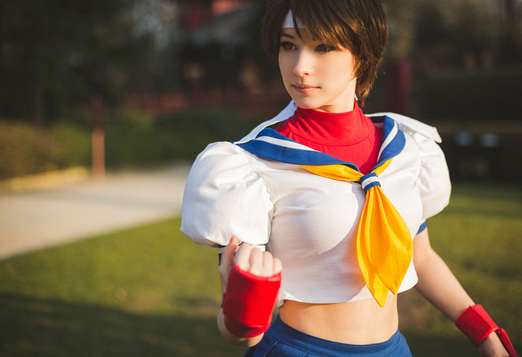 casamentero Final experimental Sakura - Street Fighter cosplay I. by EnjiNight on DeviantArt
