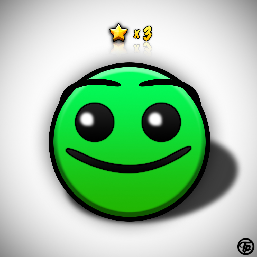 Normal Difficulty Face Drawing (Geometry Dash)