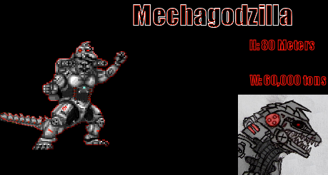 Godzilla US: Mechagodzilla sprite