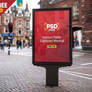 Outdoor Poster Signboard Free Mockup