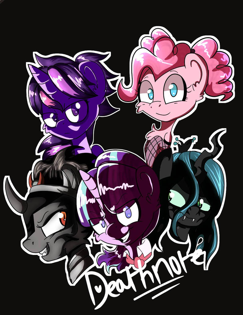 mlp deathnote poster by GalaxyDream28 on DeviantArt
