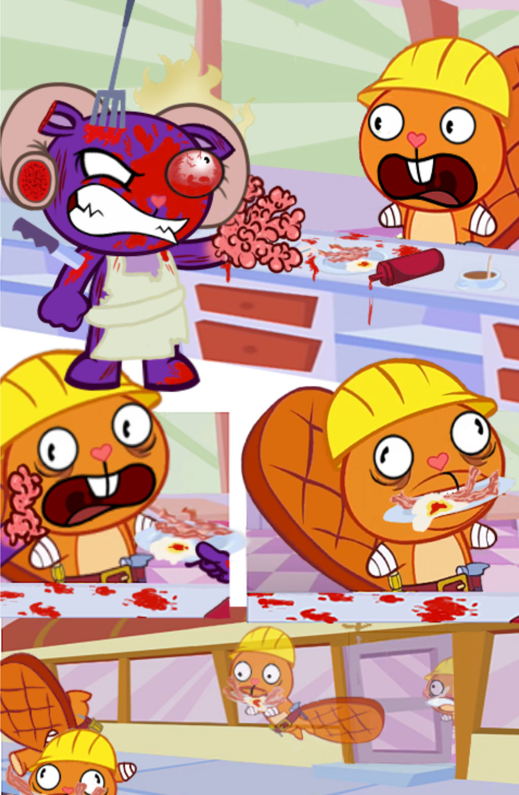 Happy Tree Friends - Bon Appetit - Breakfast - pg6 by J-C-91 on DeviantArt