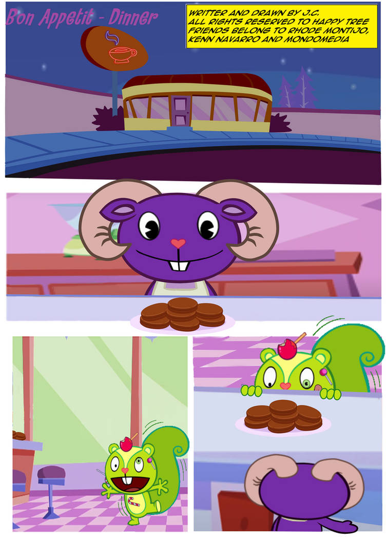 Happy Tree Friends - Bon Appetit - Dinner - pg 1 by J-C-91 on DeviantArt