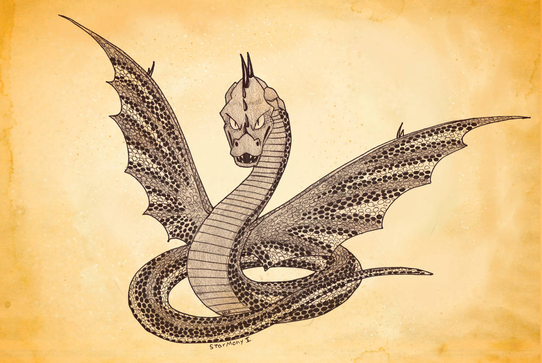 A Dragon for Week 23 - Slitherwing by MoxieMooo on DeviantArt