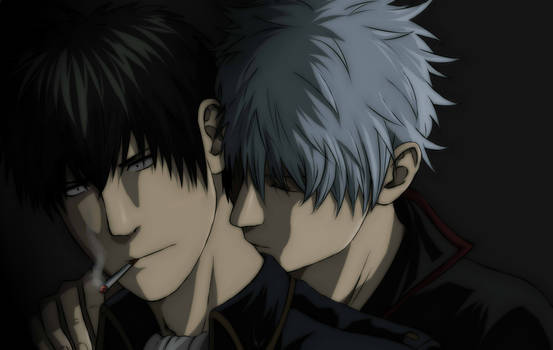 Gintama. Sakata Gintoki and Hijikata Toshiro