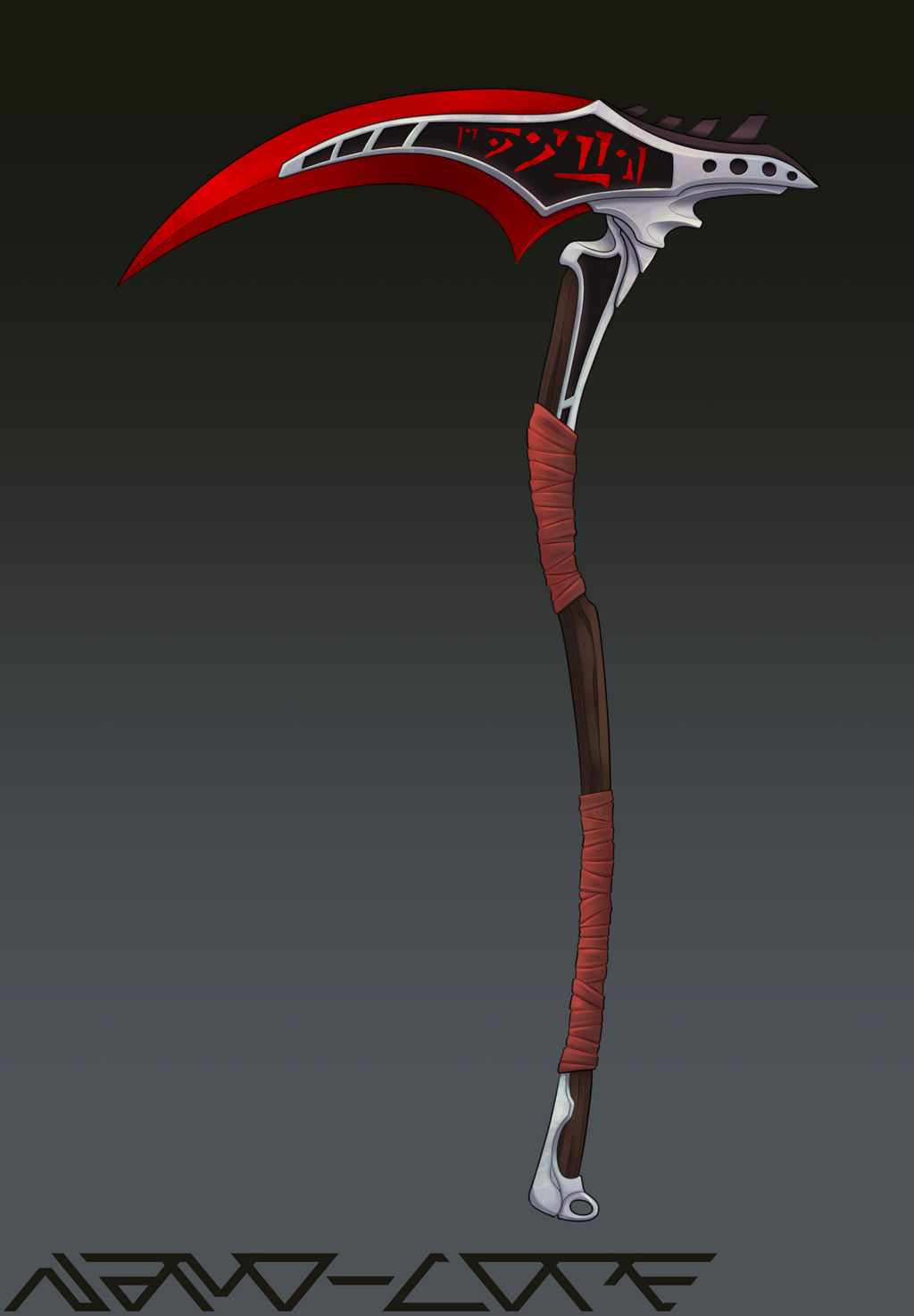 Crimson Scythe Commission by NanoCore on DeviantArt