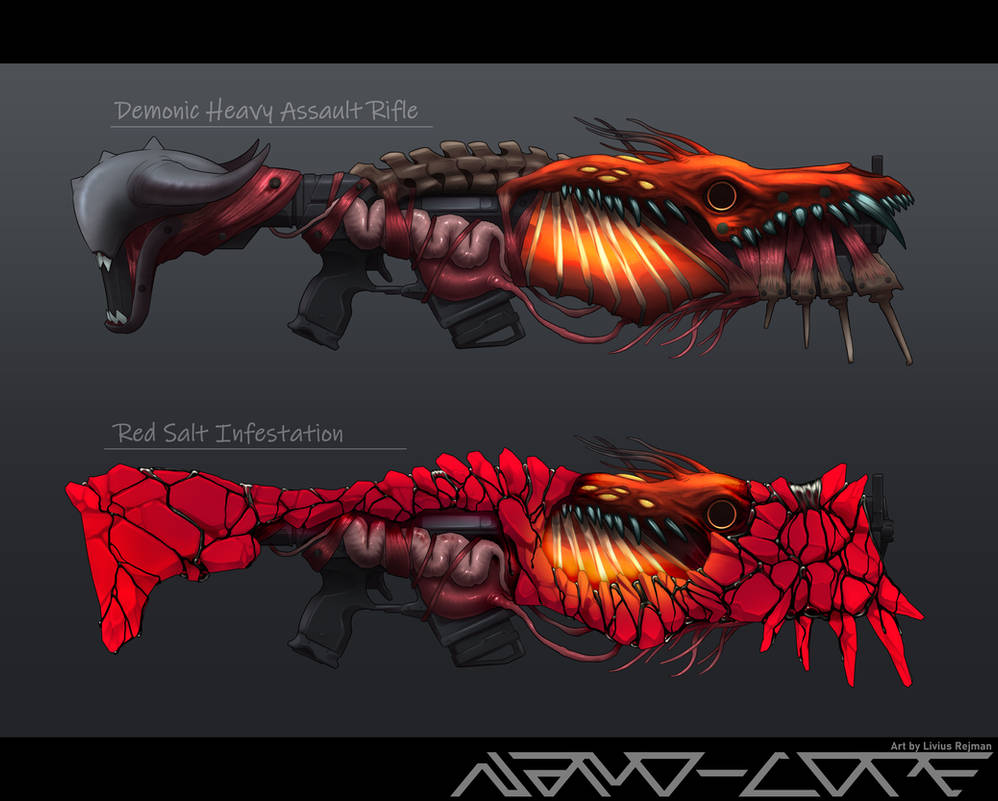 Demonic Heavy Assault Rifle by Nano-Core on DeviantArt