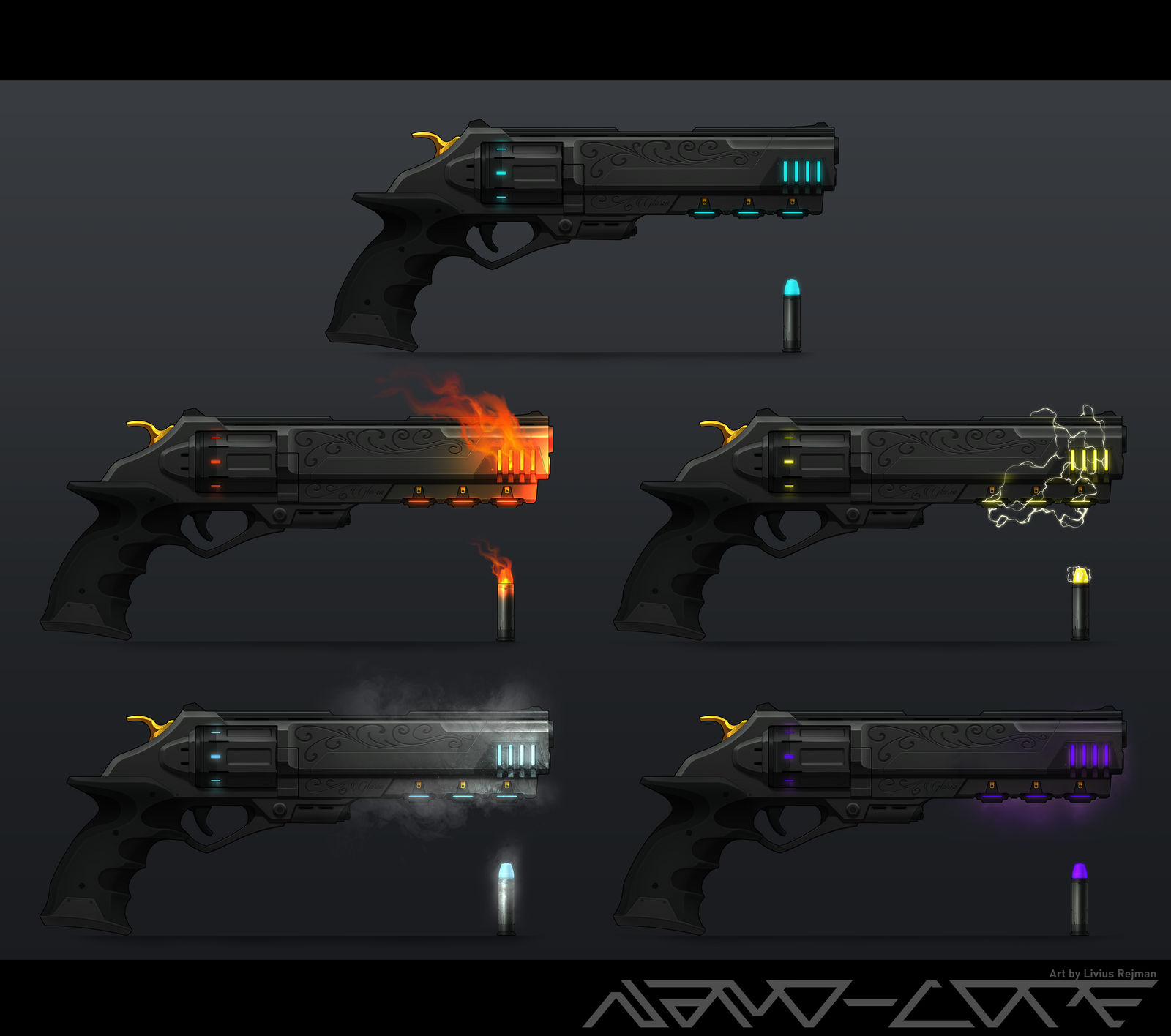 Sci Fi Elemental Revolver Concept by Nano-Core on DeviantArt