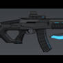 Sci Fi Kalashnikov with Bayonet