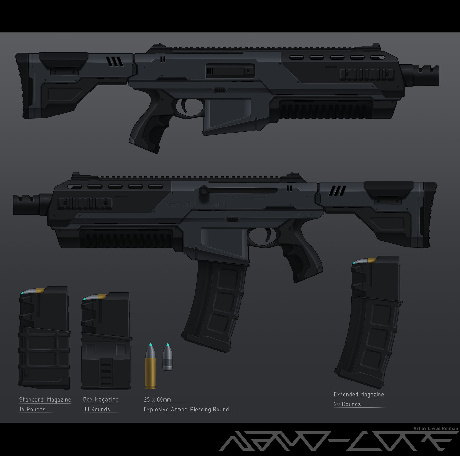 Sci Fi Heavy Assault Rifle by Nano-Core on DeviantArt