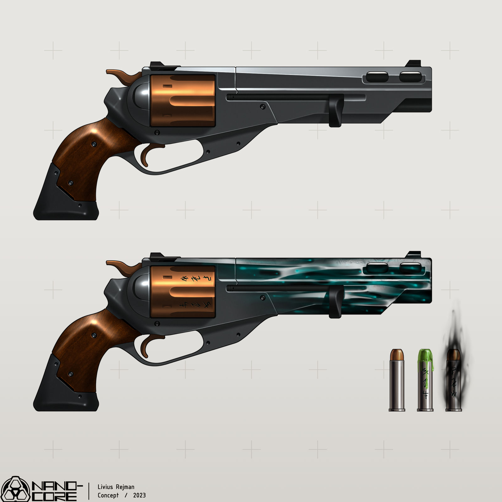 Industrial Null-Element Revolver by Nano-Core on DeviantArt