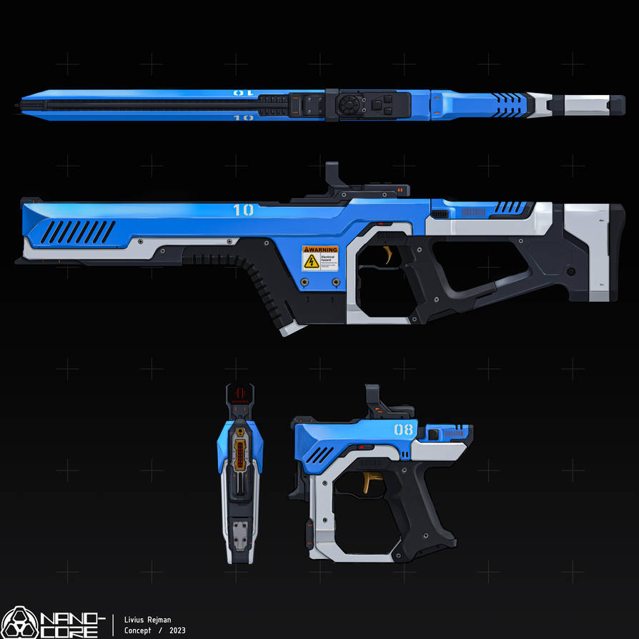 Energy Rifle + Pistol by Nano-Core on DeviantArt