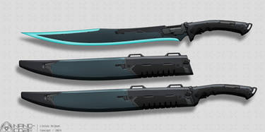 Sci Fi Plasma Short Sword