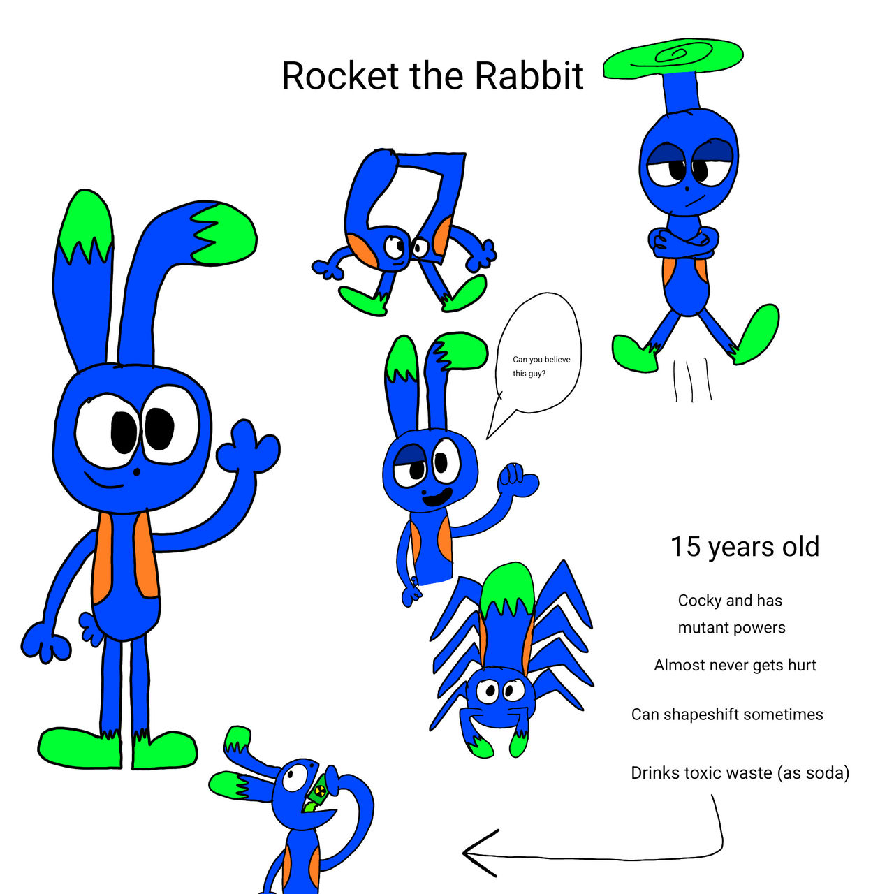 How Fast Is Fast Rocket Rabbit Info about my toon: Rocket the Rabbit by ilovegodmore123 on DeviantArt