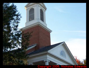 Steeple in the fall