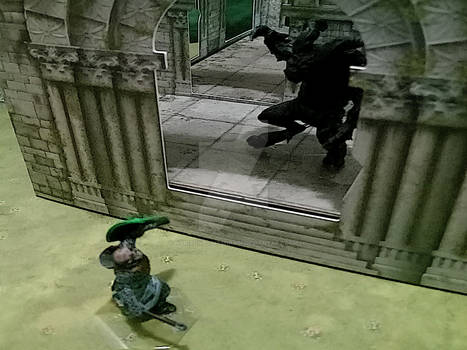 Dobrinian Confronts an Avatar of Gurath