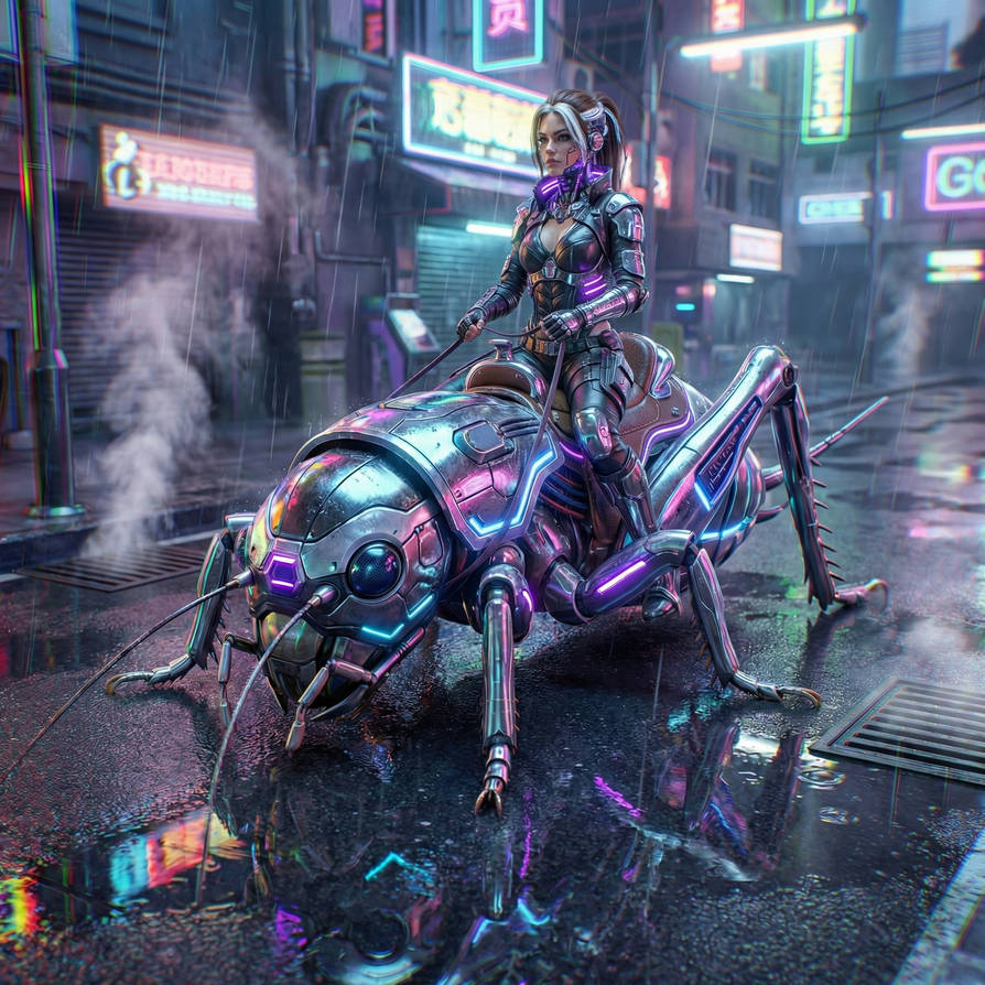 Cyberpunk Bug Rider by SkismaTik on DeviantArt