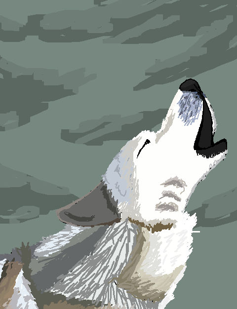 Wolf Howling by flameyart on DeviantArt