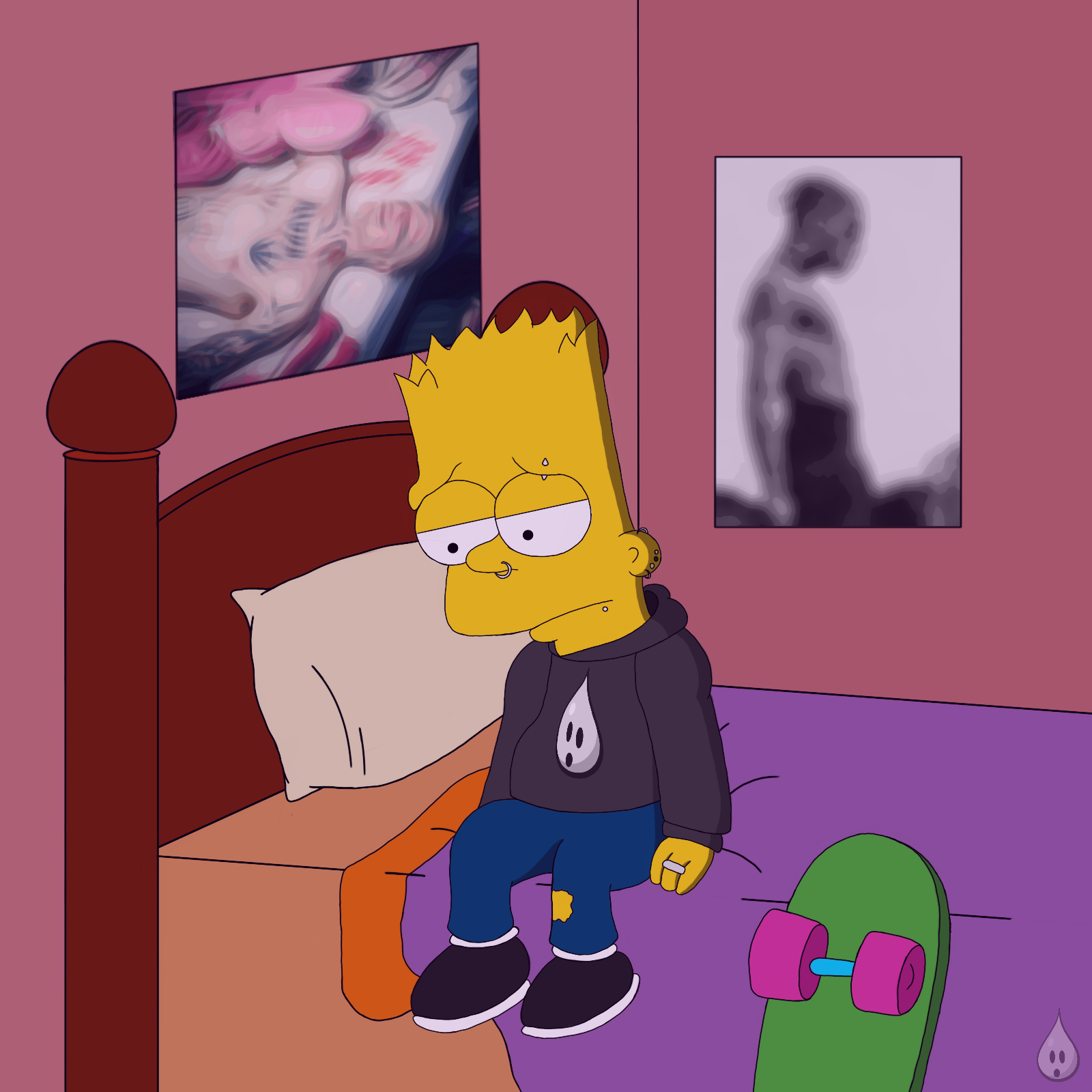 Sad Bart Simpson