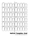 Nail Art Template Oval
