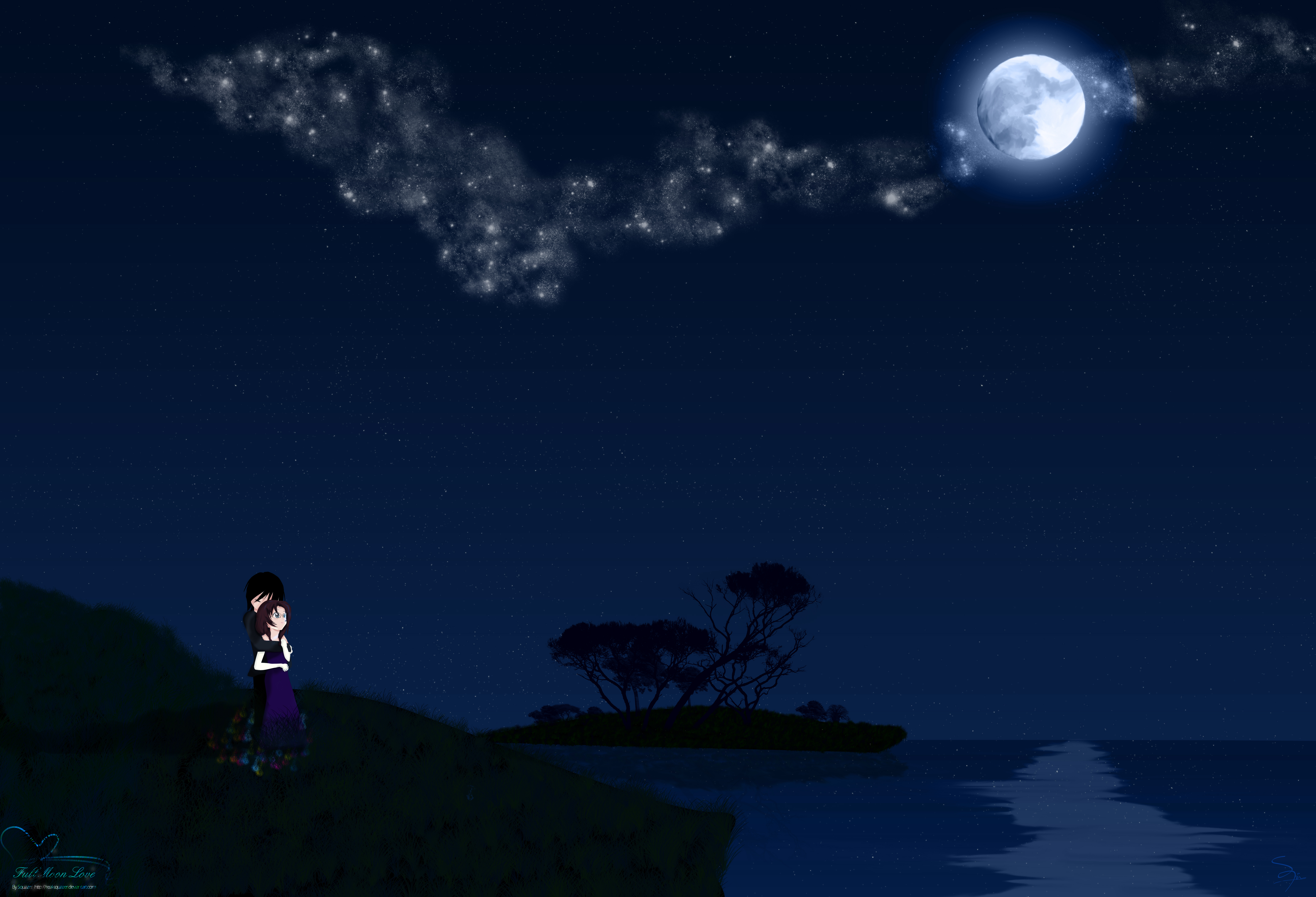 Bright Full Moon PNG by clairesolo on DeviantArt