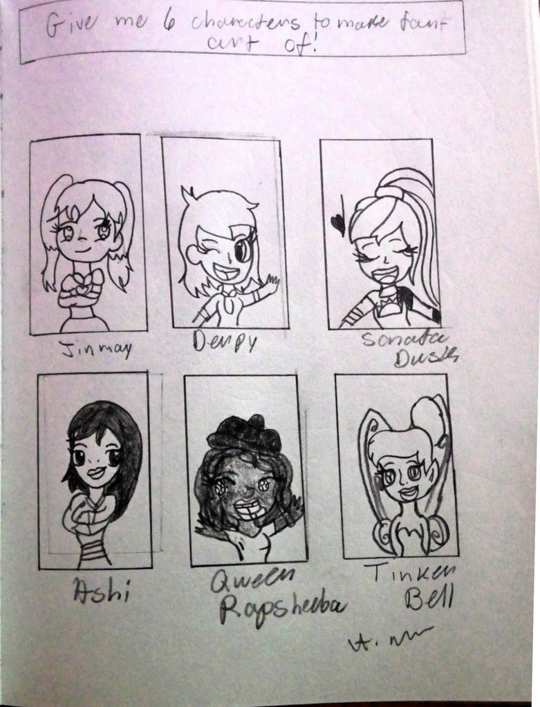The Draw Your Favorite Character Challenge by BgLadybug1999 on DeviantArt
