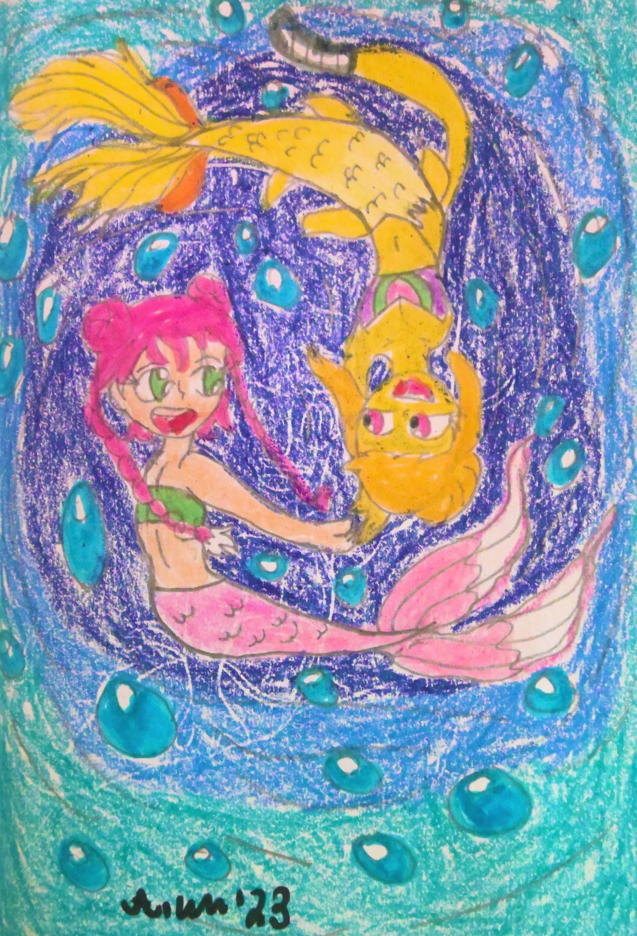 Merbot Jinmay and Mermonkey Nova by BgLadybug1999 on DeviantArt
