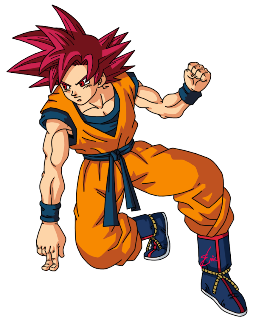 Super Saiyan God Goku by AbsolutelyYOSHAAA on DeviantArt