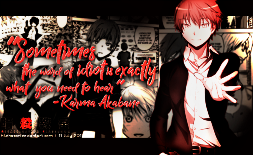 Karma Akabane Quotes 3 By Hildhasari On Deviantart