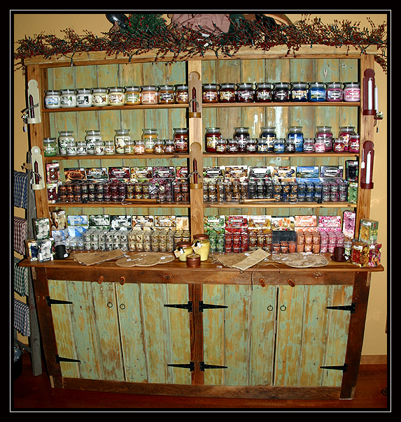 Rustic shop display