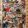 Sticker madness (two meters high)