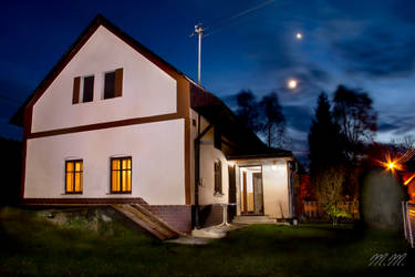 House at night