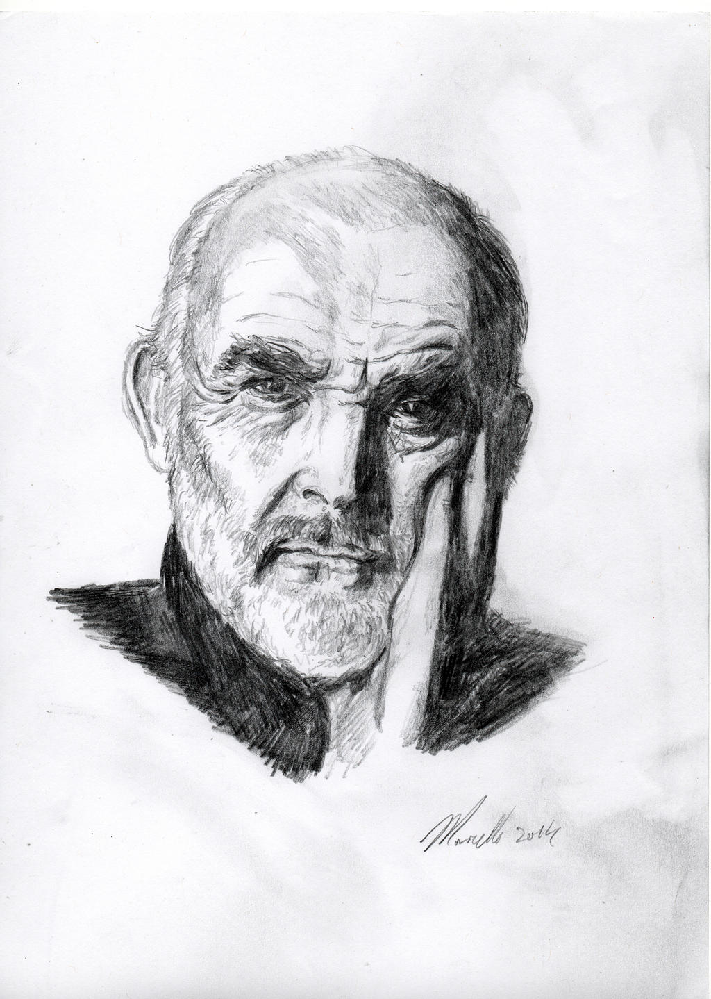 SEAN CONNERY  PENCIL SKETCH