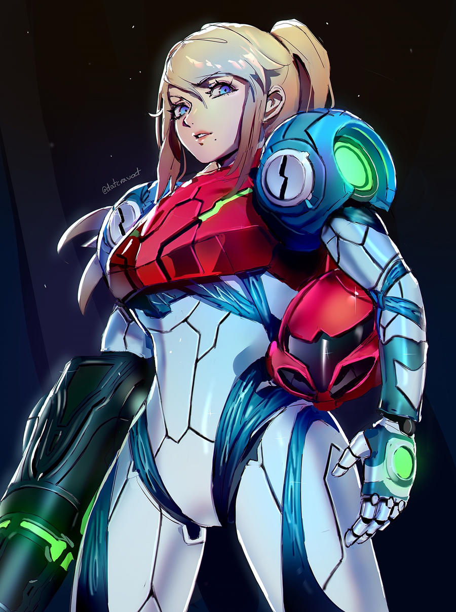 Samas Without Mask Metroid Dread Samus by datcravat on DeviantArt