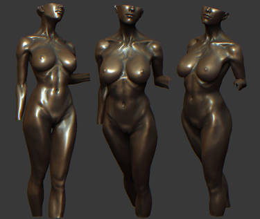 female statue wip