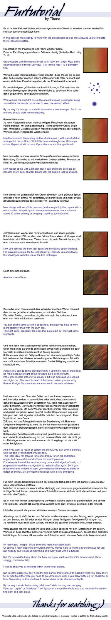 Digital Fur Tutorial by TitanaCrotu