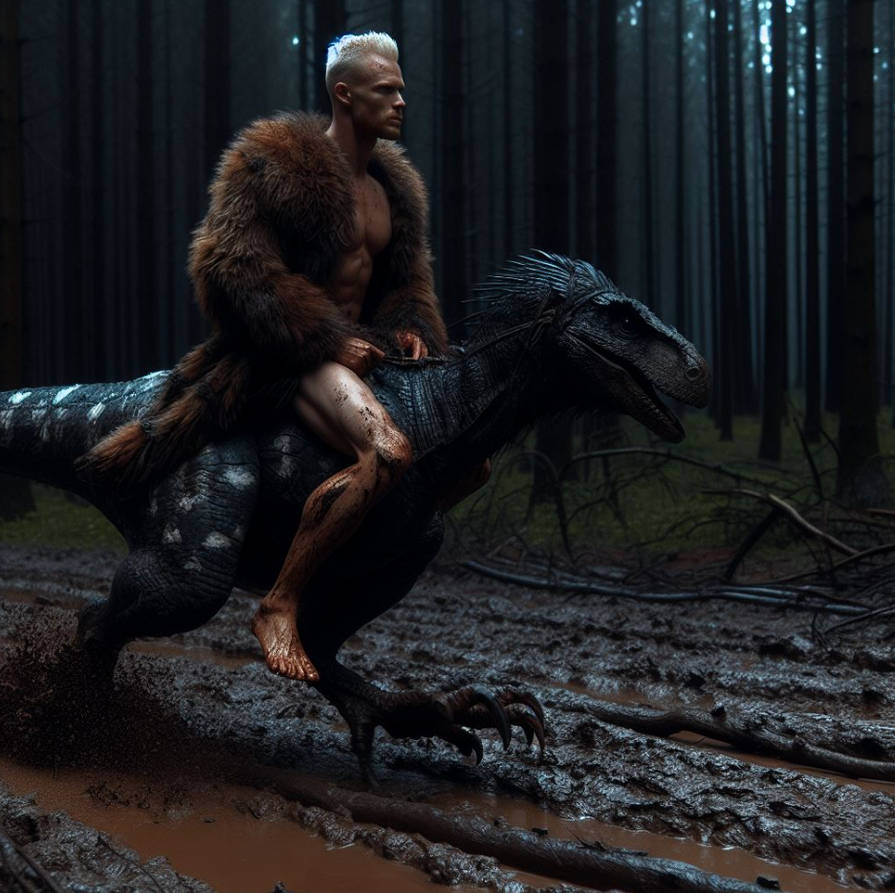 Raider Raptor Rider Raptor riding 1 by JonArrin on DeviantArt