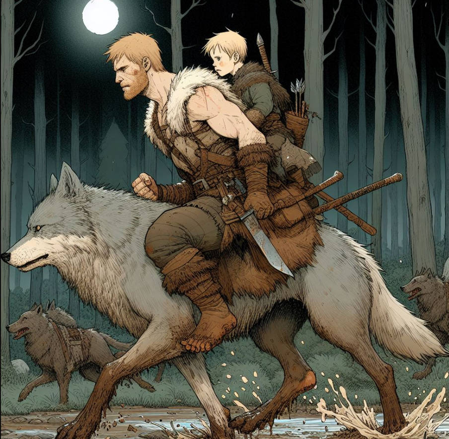 Guy Riding Wolf Wolf riding 5 by JonArrin on DeviantArt