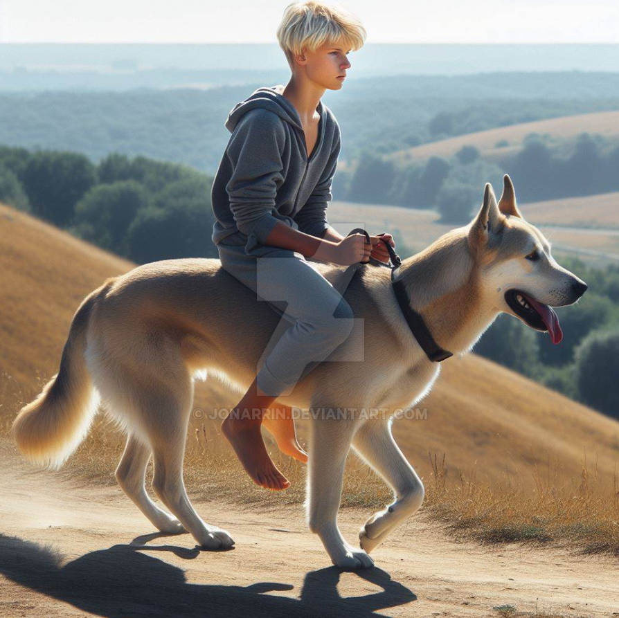 Dog riding 11 by JonArrin on DeviantArt