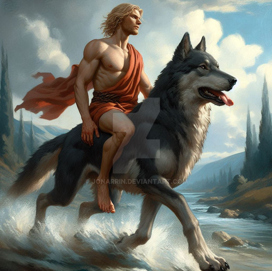 Guy Riding Wolf Wolf riding 10 by JonArrin on DeviantArt