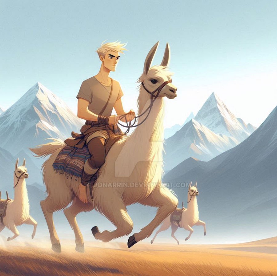 Lhama Riding Llama riding 2 by JonArrin on DeviantArt