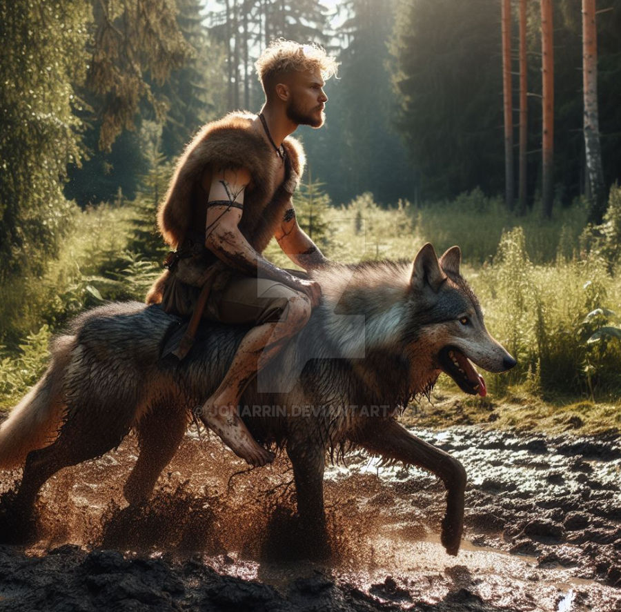 Guy Riding Wolf Wolf riding 27 by JonArrin on DeviantArt
